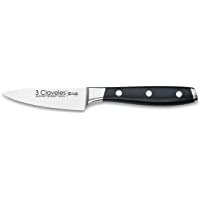 3 Claveles - Cuchillo de Verduras Forjado- Pulido Mate- Acero Inoxidable- línea Toledo - (9cm - 3-5&quot-)